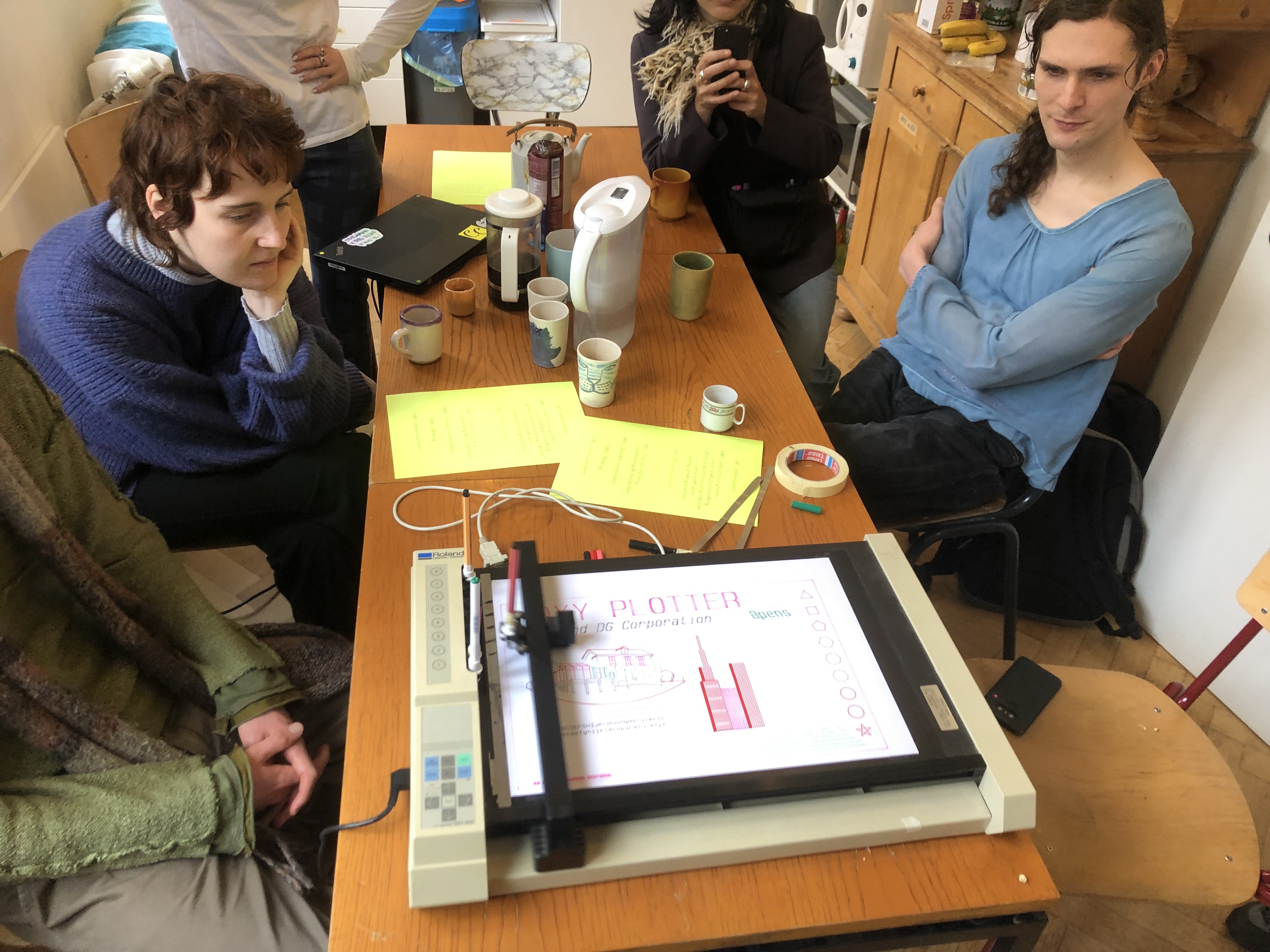 The plotter comes with a demo file that showcases different drawing possibilities