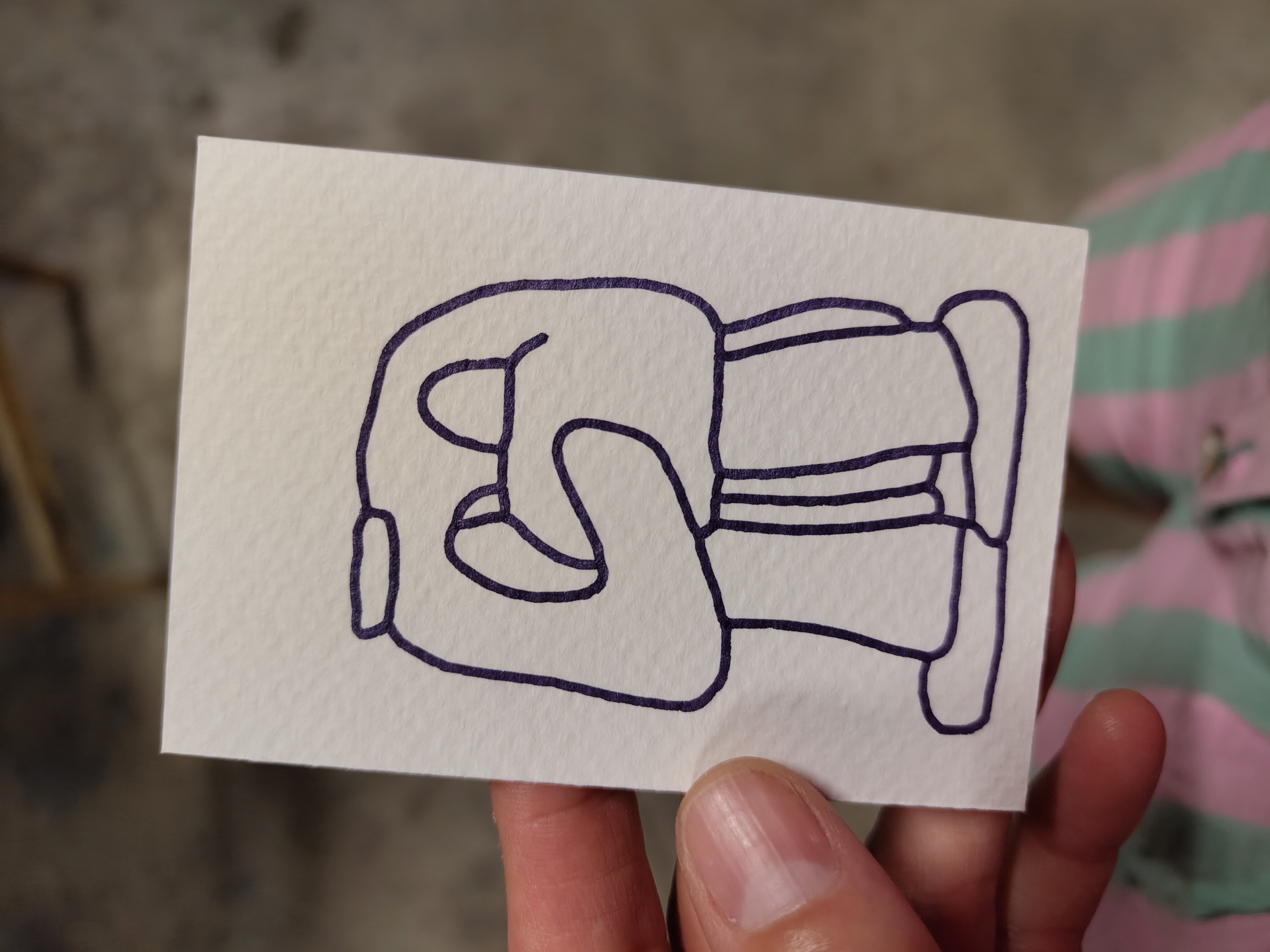 Close up on one card personnage
