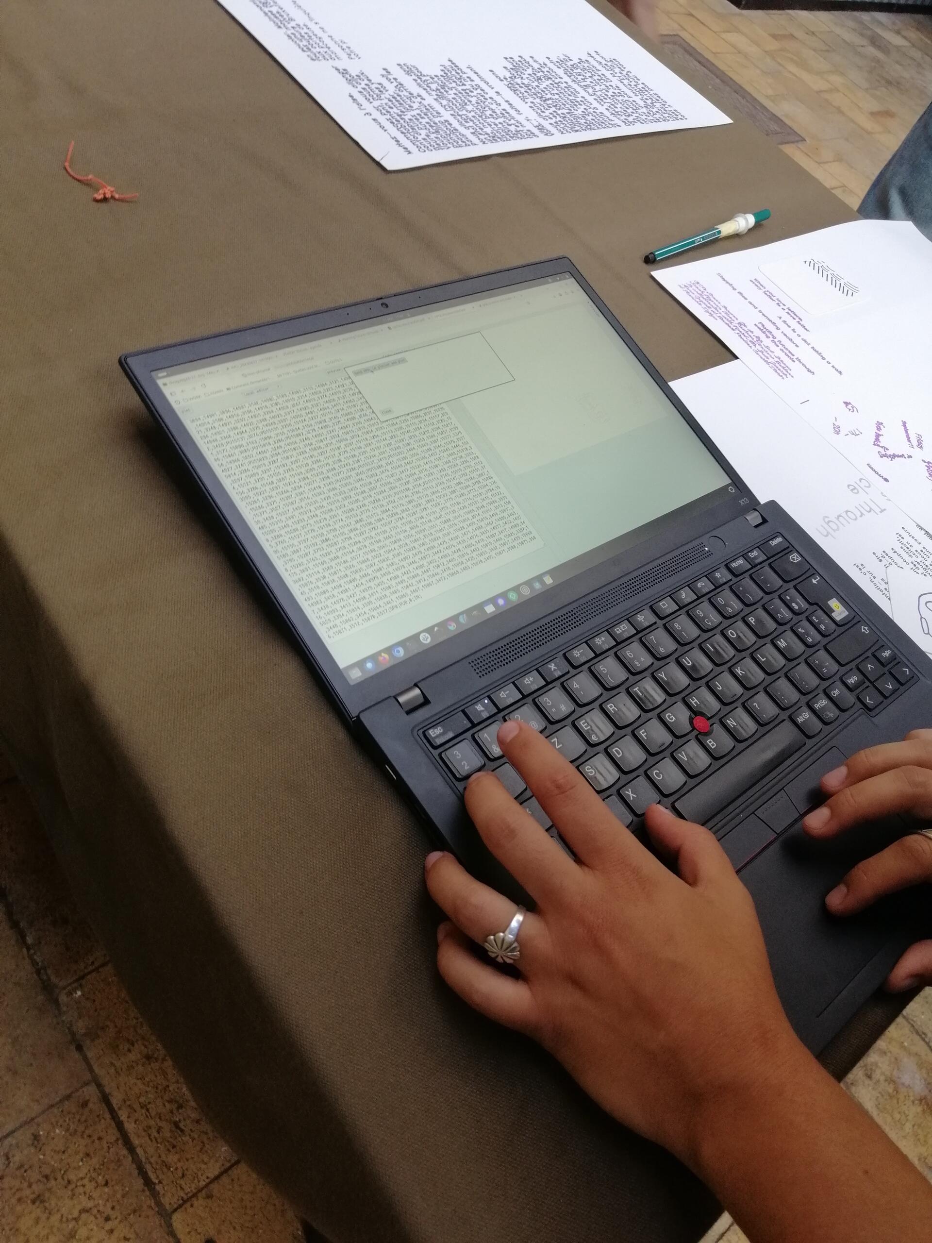 Sending files to the plotter through a web interface